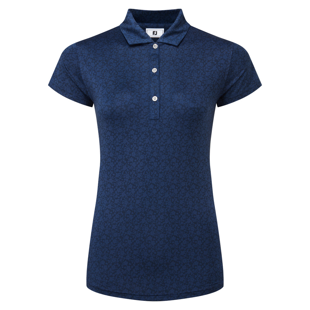 Painted Floral Cap Sleeve Lisle