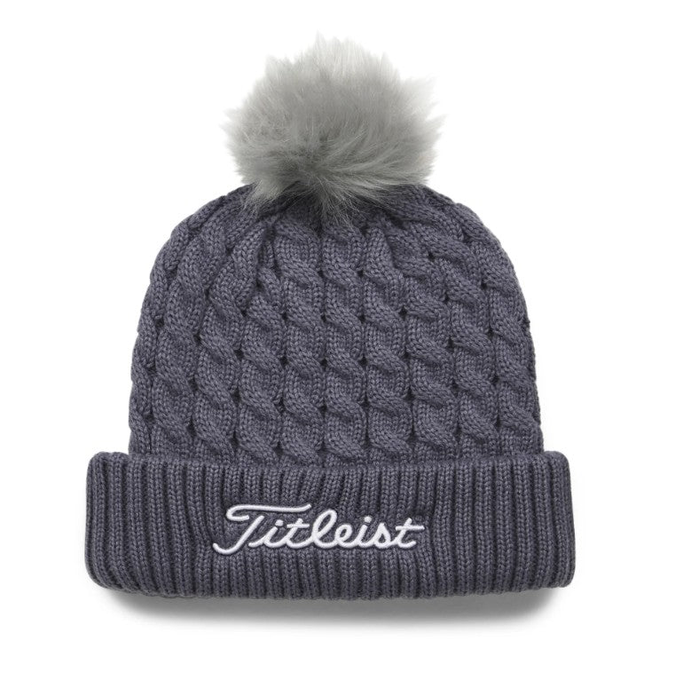 Cable Knit Pom Pom